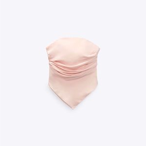 ZARA Satin Scarf Top